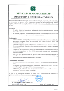 Impartiality & Confidentiality Policy